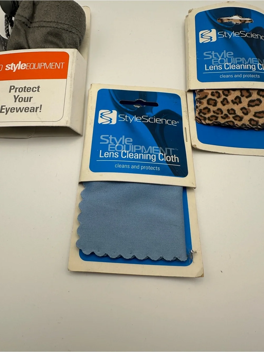 Equipment Microfiber Lens Cleaning Cloths Blue, Tan,Leopard (3-Pack) w/bag G1004